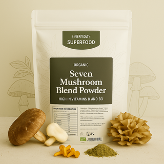 Organic 7 Mushroom Blend Powder – Reishi, Chaga, Lion’s Mane & More