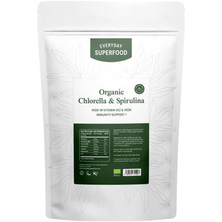 Organic Chlorella & Spirulina Tablets (500mg)